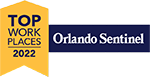 Top Workplaces 2021 Orlando Sentinel Badge